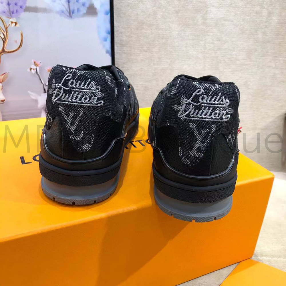 Комбинированные кроссовки LV Trainer Луи Виттон премиум класса