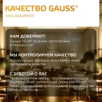 Лампочка светодиодная E14 Свеча на ветру 8W теплый свет 2700К УПАКОВКА 10 шт. Gauss Elementary Filament