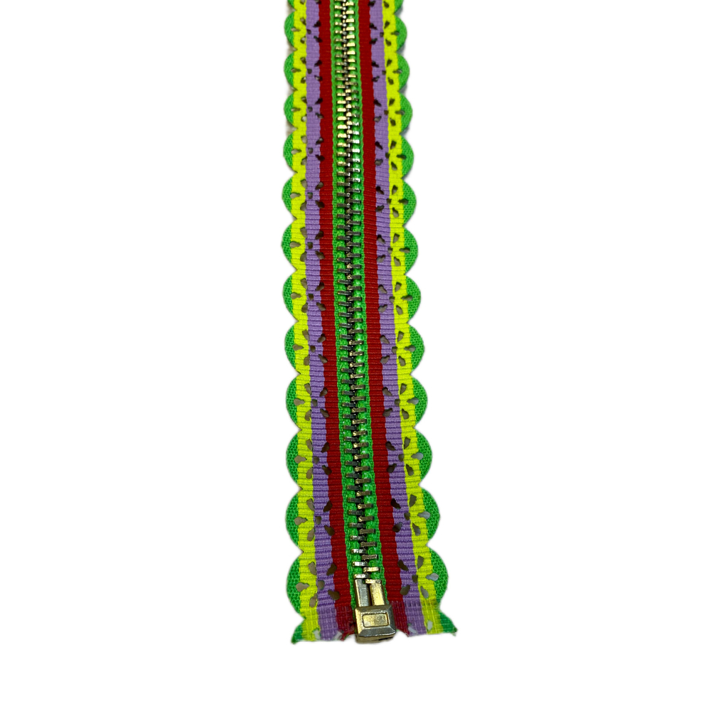 Застежка-молния декоративная разъемная металл №5 70см