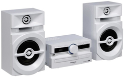 Музыкальный центр Panasonic SC-UX100E-W, белый, 300 Вт, CD, CDRW, FM, USB, BT