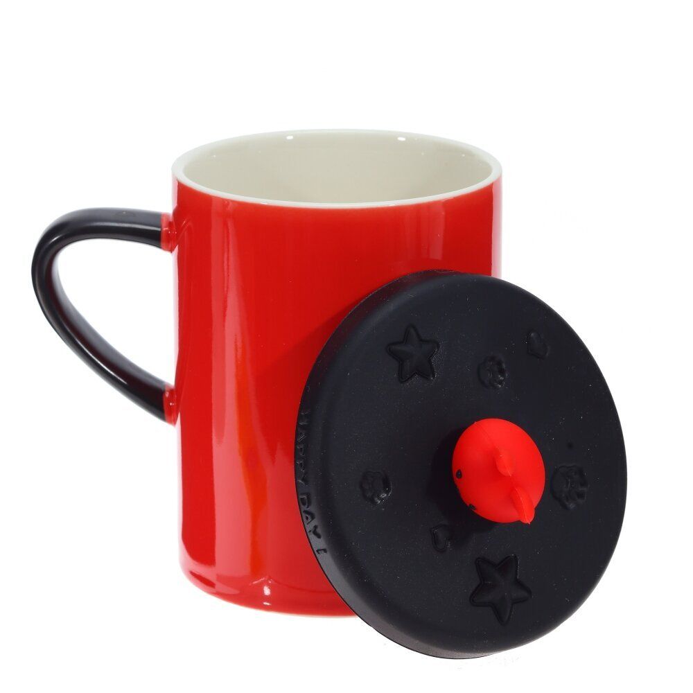 GAEM Кружка с крышкой, 400 мл, L12 W8,5 H14,5 см, 4в.