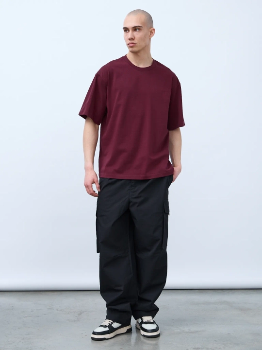 Футболка оверсайз (бордовый) 230 г