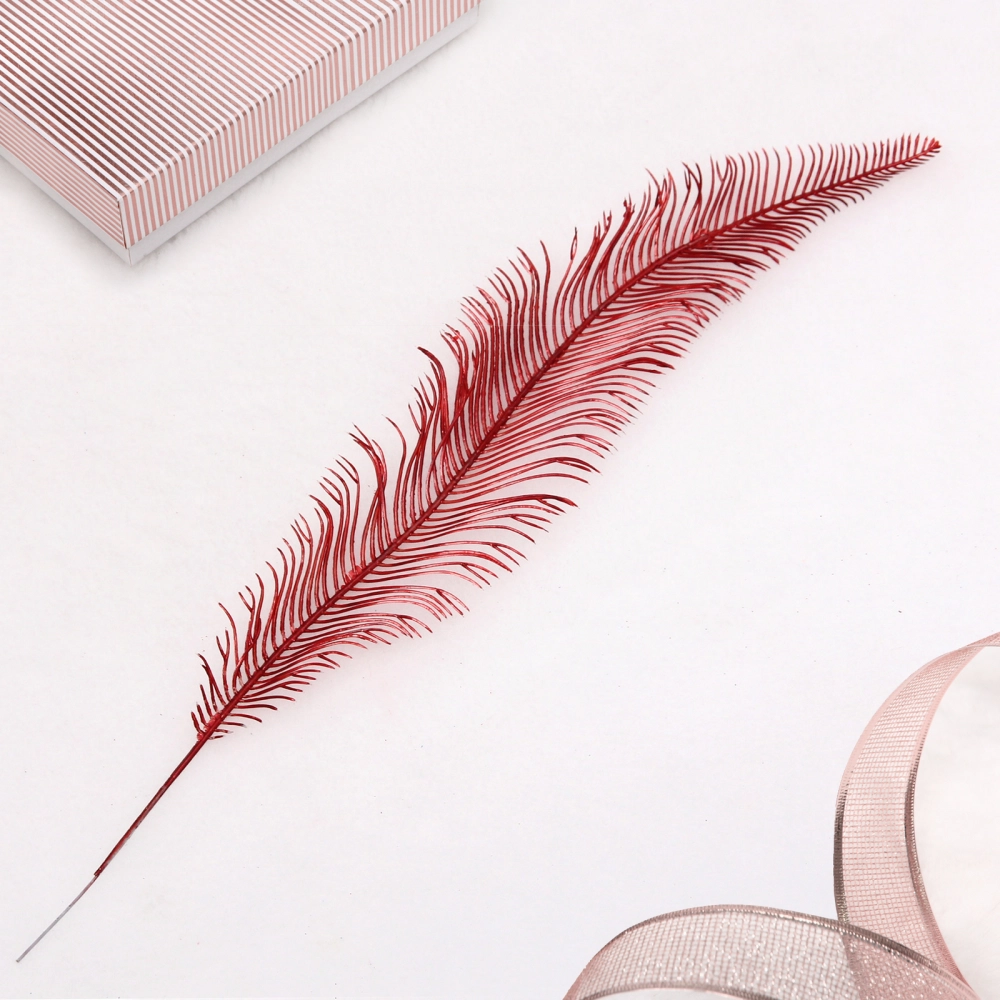 Ветка декоративная «Волшебное перо» 53 см, Красный