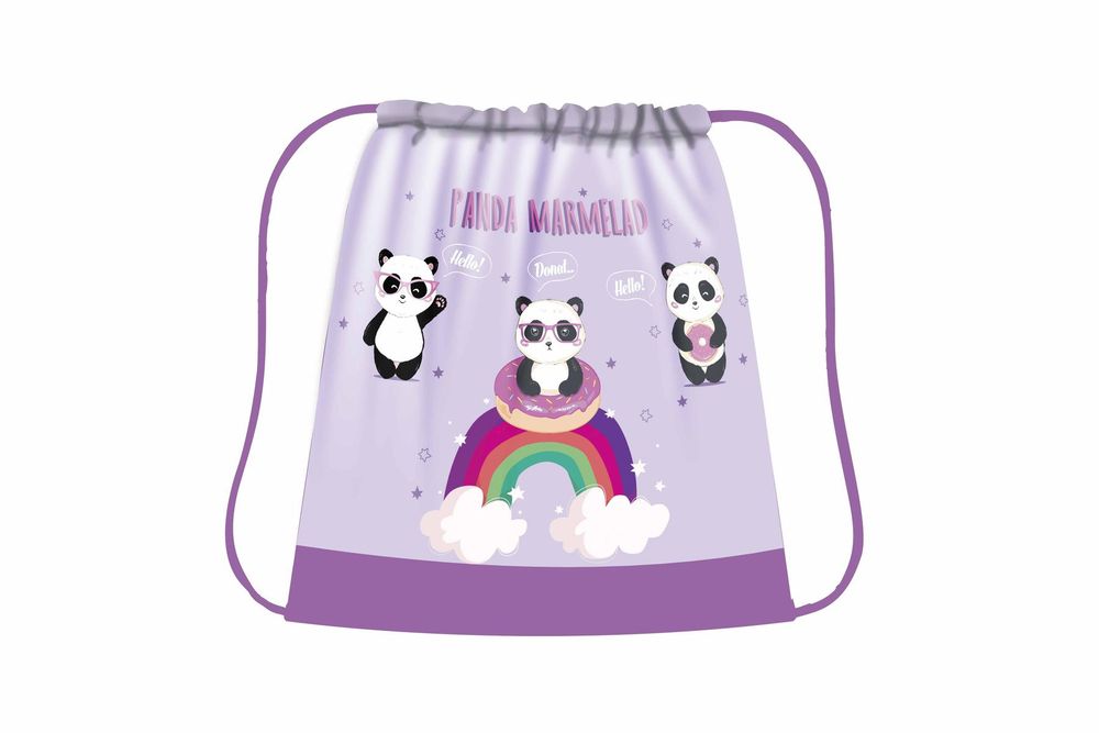 Сумка д/обуви MAX, ткань "Пандочки 2022" (Пчелка)