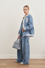 PERFECT JEANS С ЗАЩИПАМИ BLUE