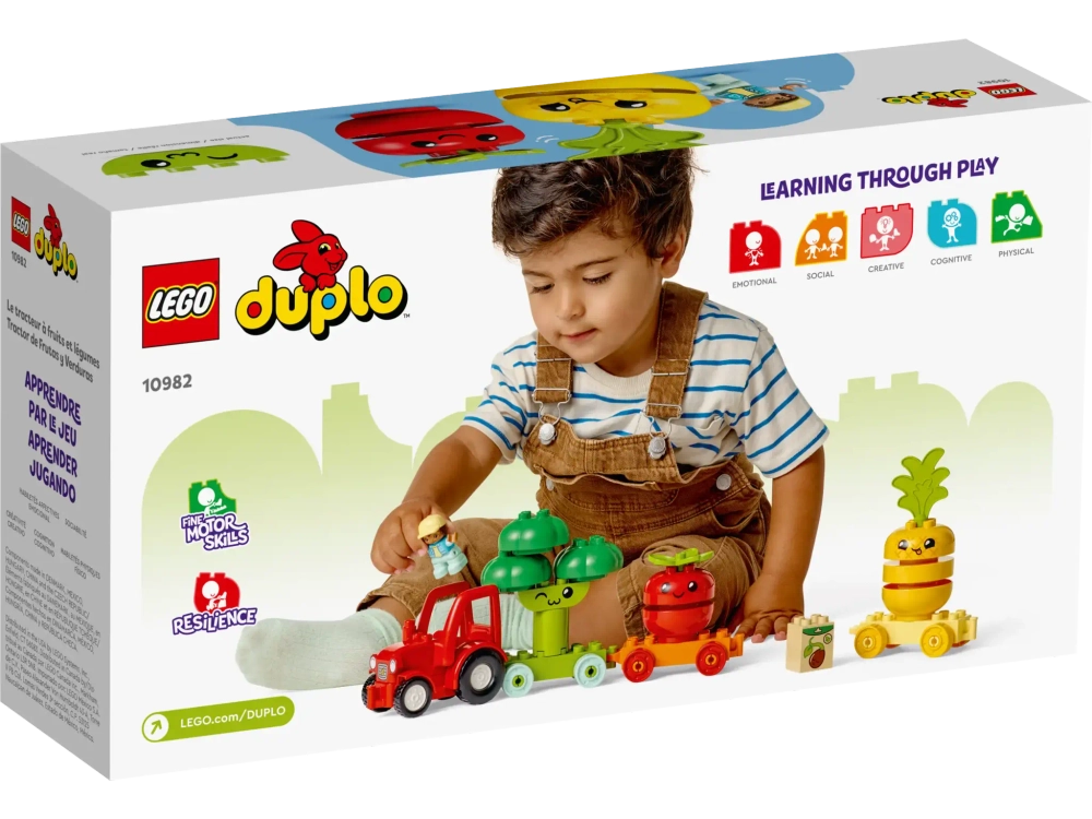 Конструктор LEGO Duplo 10982 Трактор для перевозки овощей и фруктов