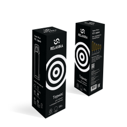 Термос Relaxika 101 (0,35 литра), черный (без лого)