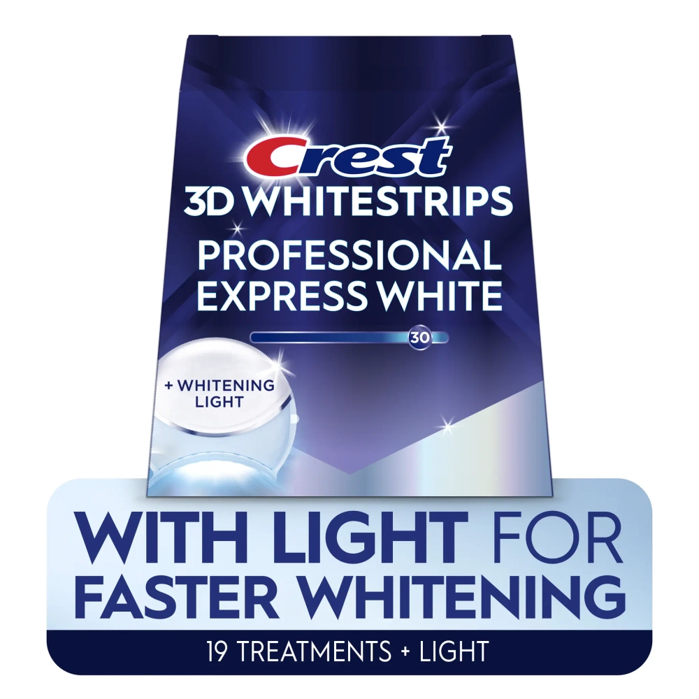 Отбеливающие полоски для зубов Crest 3D Whitestrips Professional Express White Light (Hour Light)
