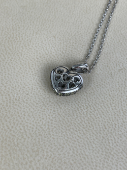 Колье Chopard White Gold Peridot Heart Necklace