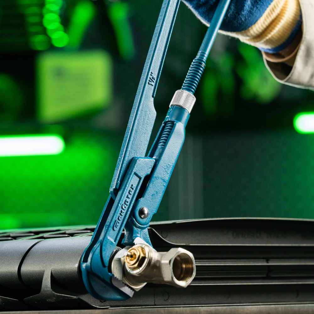 Ключ трубный рычажный №2, 1.5", литой, тип "L" Сибртех