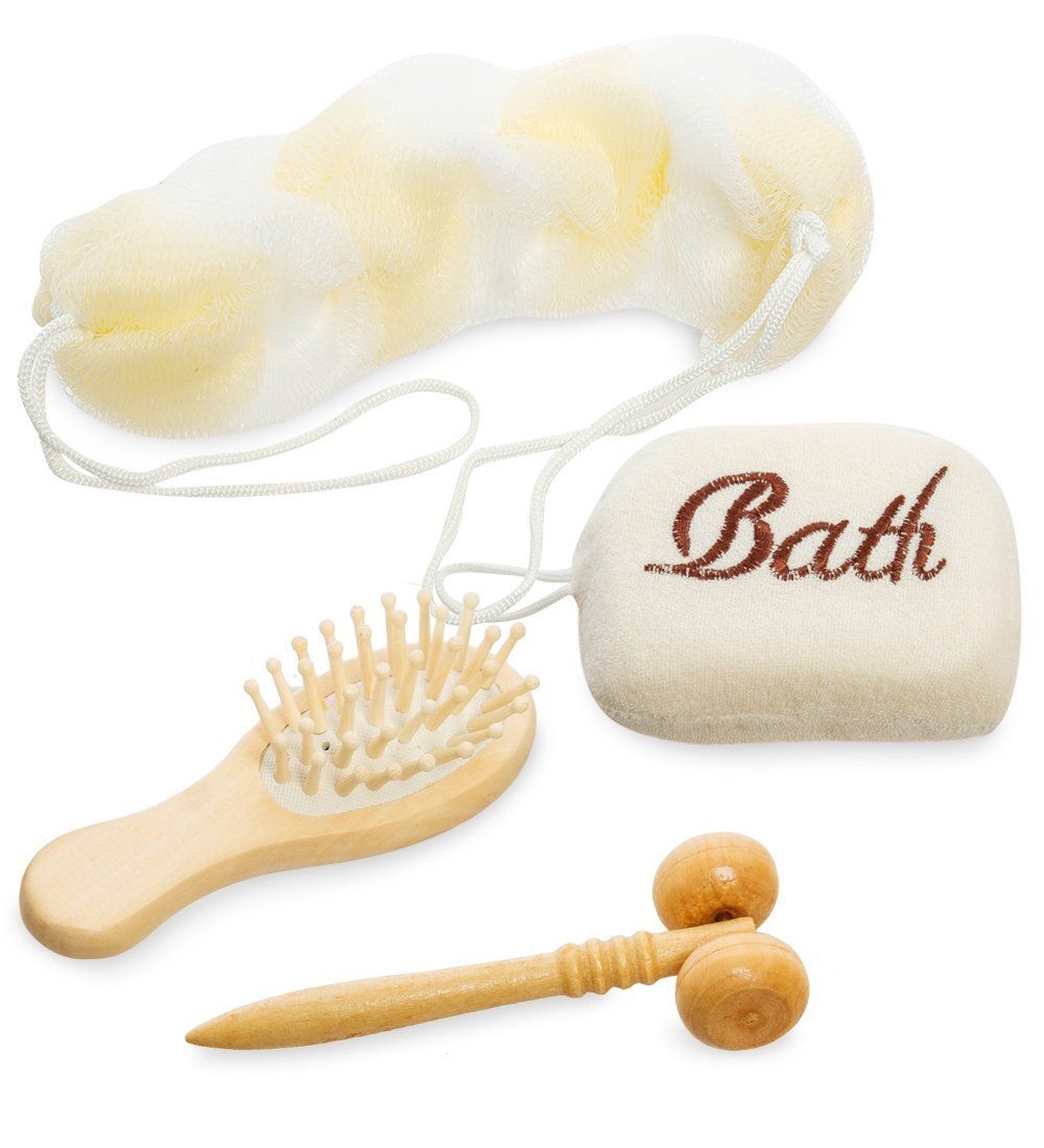 BT-19 Набор для бани с массажером и расческой «Сердце»