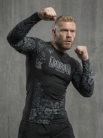 Рашгард с длинным рукавом LEGENDA Хохлома серая