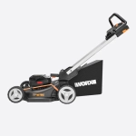 Аккумуляторная газонокосилка WORX WG749E 20В самоходная (2 x 4 Ач, ЗУ) нож 46 см, WG749E