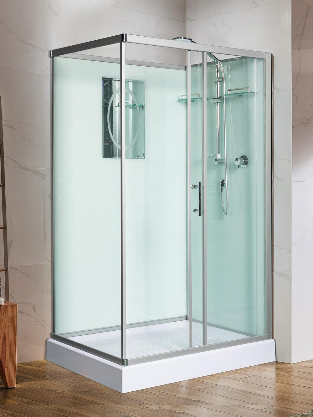 Душевая кабина WeltWasser  WW500 LAINE 1211 120х90 см,  прозрачное стекло, поддон низкий