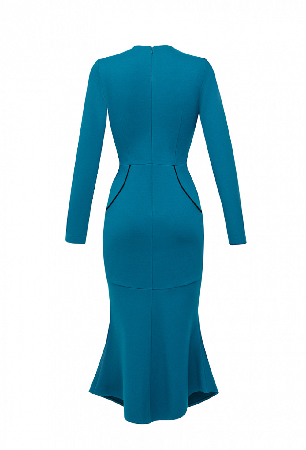 Трикотажное платье силуэта годе с отрезной талией 03-03-21 FW