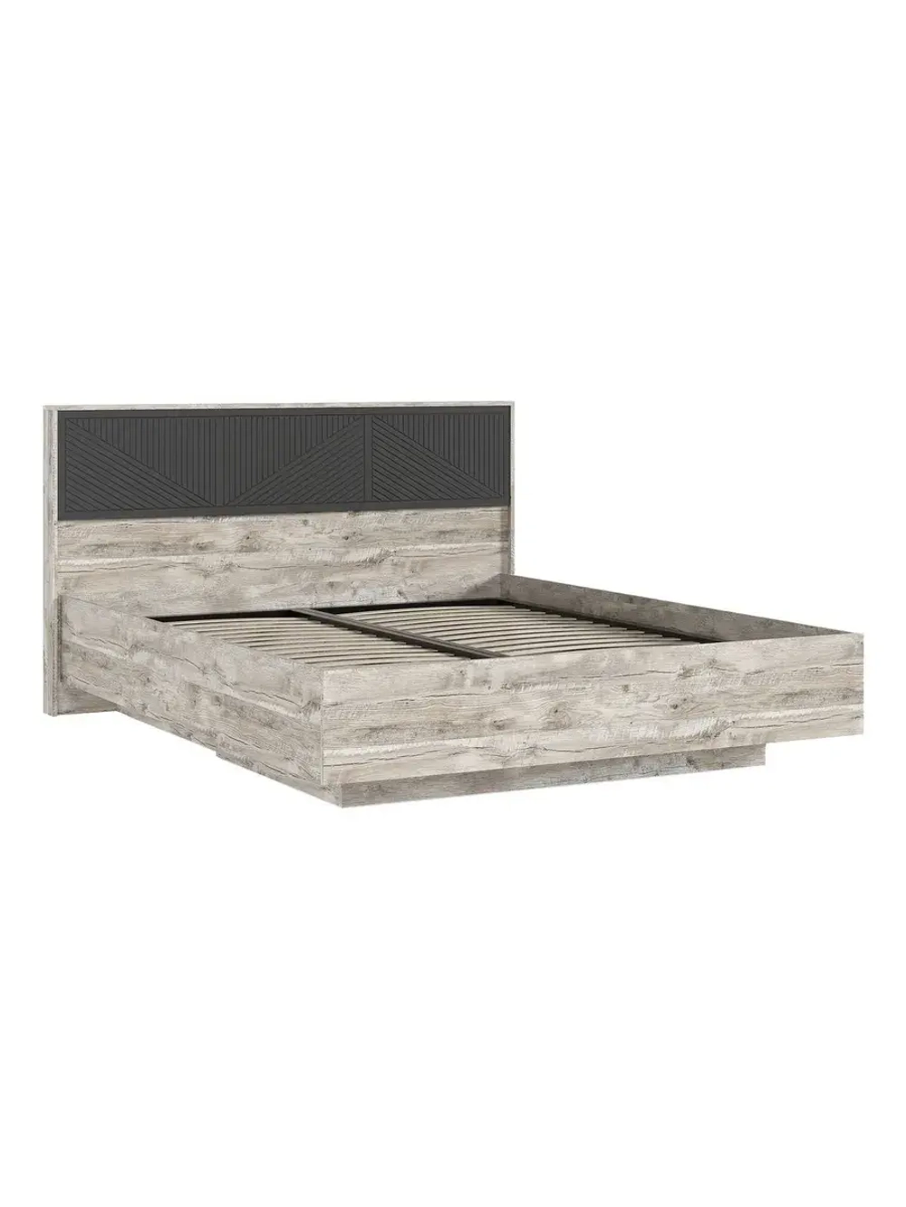 Кровать двухспальная 160х200 Браш Графит