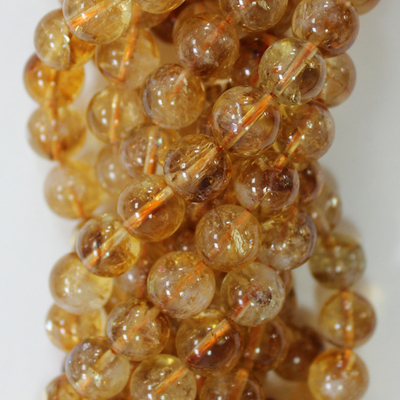 Цитрин А бусины 6мм 8мм 10мм