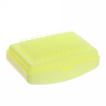 Корзина для белья Молетта 45л прямоугольная с крышкой бирюзовая С701БИР