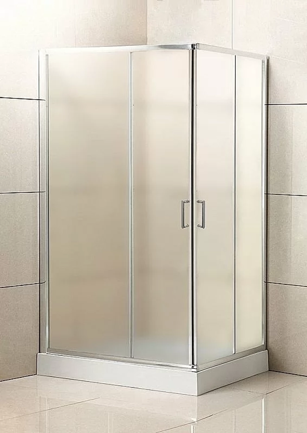 Душевой уголок BelBagno UNO 195-AH-2 100x90 матовый/хром