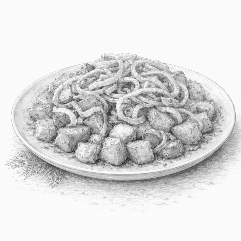 Картофель жареный с луком