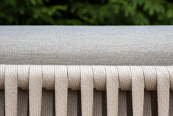 "Касабланка" лаунж-зона плетеная из роупа 4-местная, цвет серо-коричневый