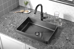 Раковина встраиваемая сверху ABBER Wasser Kreis AF2401GM оружейная сталь