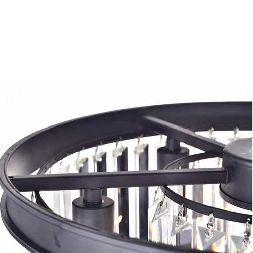 Люстра Odeon 6B/P black/clear