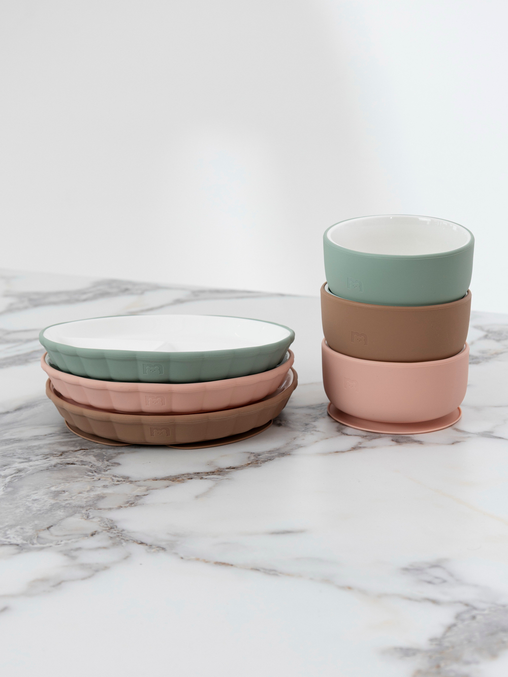 Фарфоровая миска на силиконовой присоске, Hazelnut