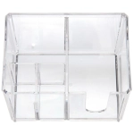 Диспенсер для ватных дисков и палочек»ФАНТЭНЕГРО», прозрачный, 15*11*12,7см