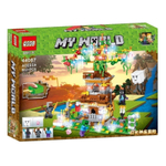 Конструктор Майнкрафт QS08, MY WORLD 44087, "Дерево желаний" с LED подсветкой, 822 деталей