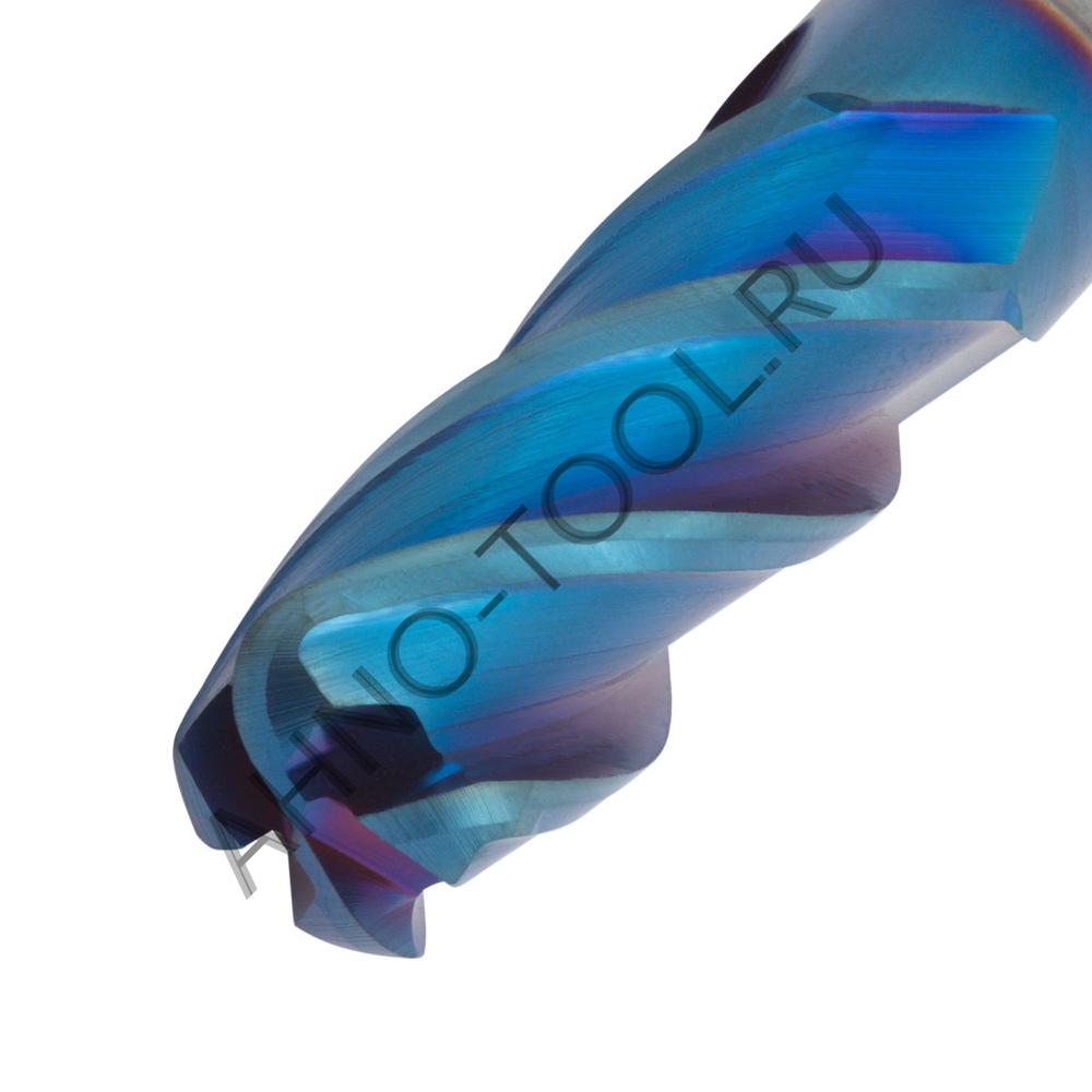 Фреза твердосплавная  12мм (L=75, l=30, хв=12) Z4 35° по закаленной стали, с радиусной фаской BRHM-4