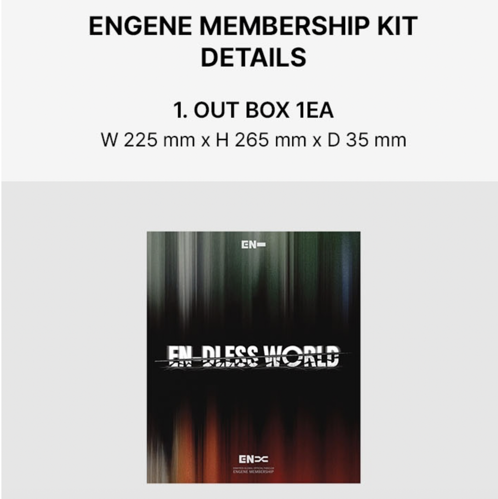 Членство ENHYPEN ENGENE MEMBERSHIP