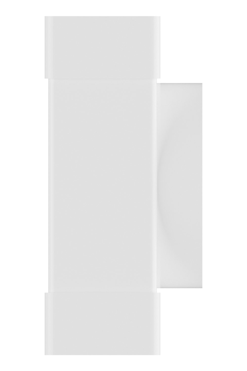 Тройник ТФП D100 с выходом 55х110 пластик ERA