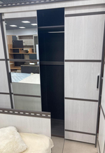 Шкаф-купе Ольга-13 ЛДСП ясень анкор темн/ясень анкор св