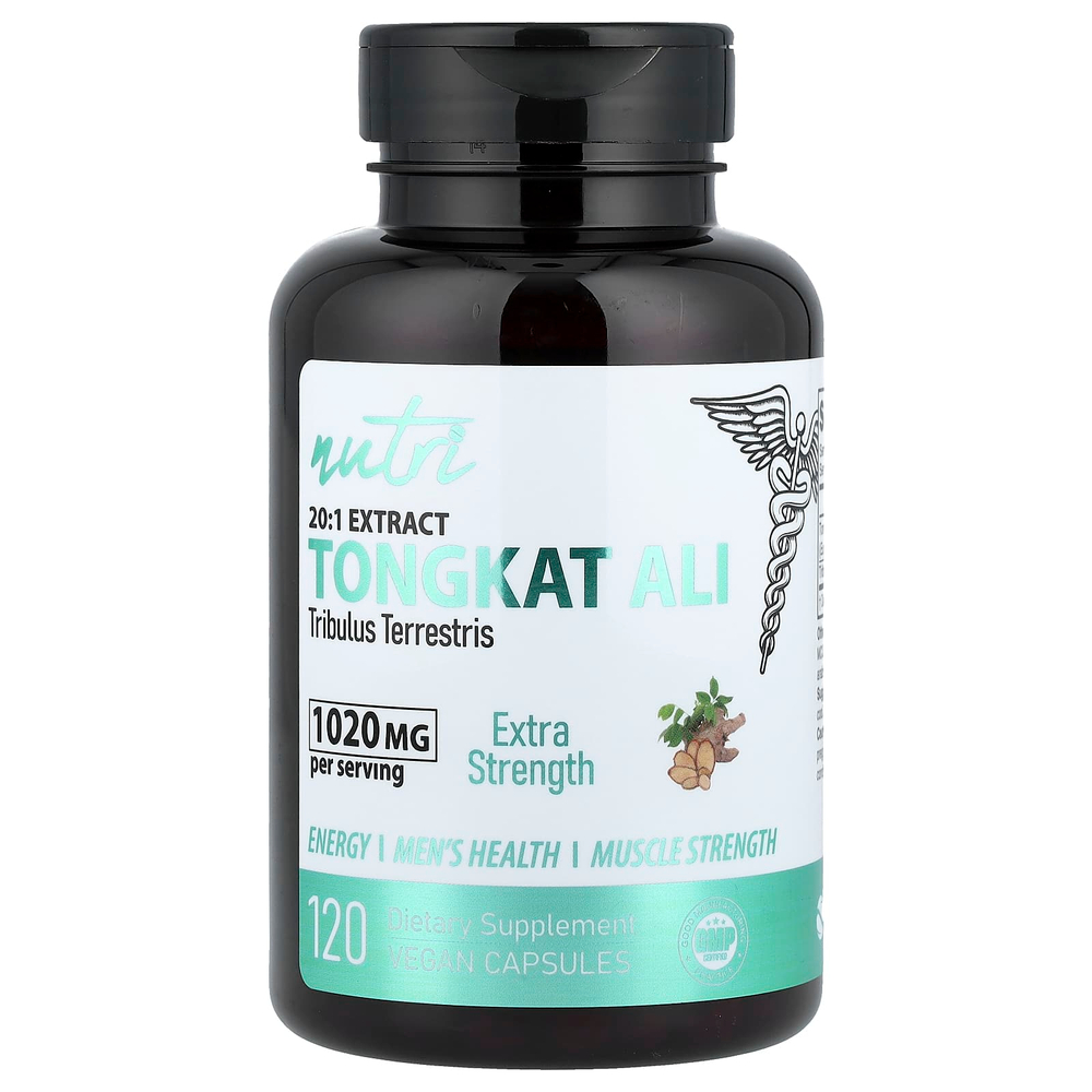 Nutri, 20:1 экстракт эврикомы длиннолистой, 120 веганских капсул