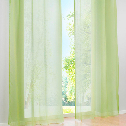 Тюль вуаль на шторной ленте. Светло-Зеленый. оптом. Арт. Kv0191