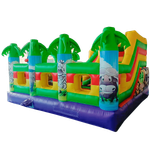 Коммерческий надувной батут «Сафари-джунгли», 5x5x3 м