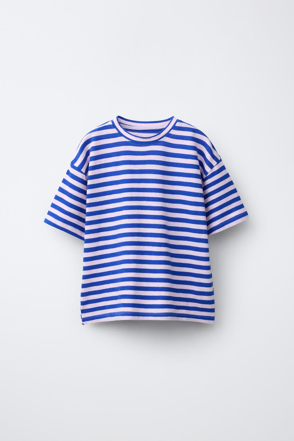 ZARA ФУТБОЛКА В ПОЛОСКУ, СИНИЙ