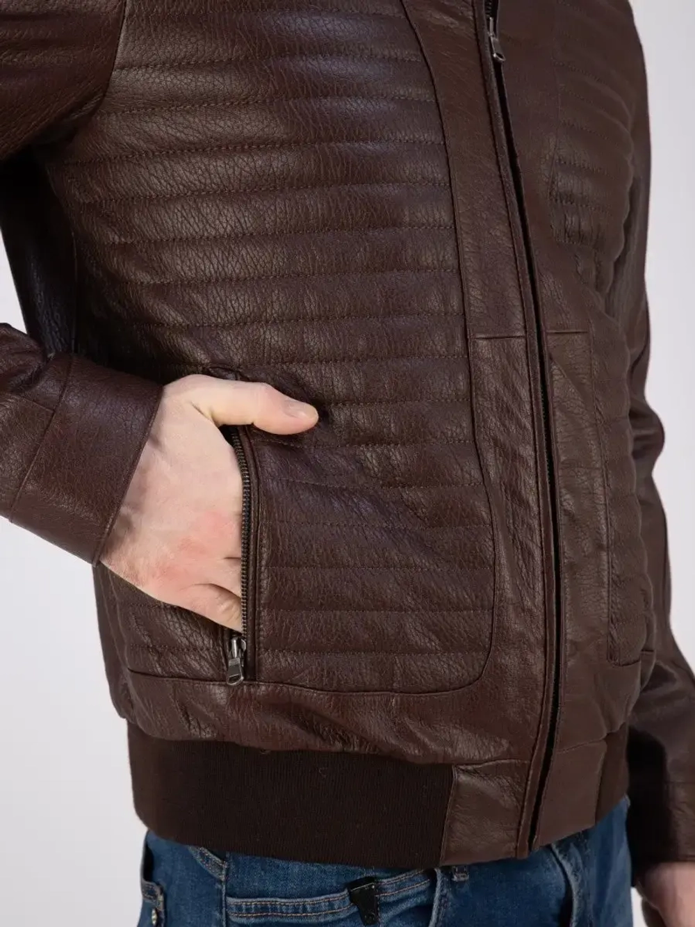 Куртка весна кожаная из натуральной кожи