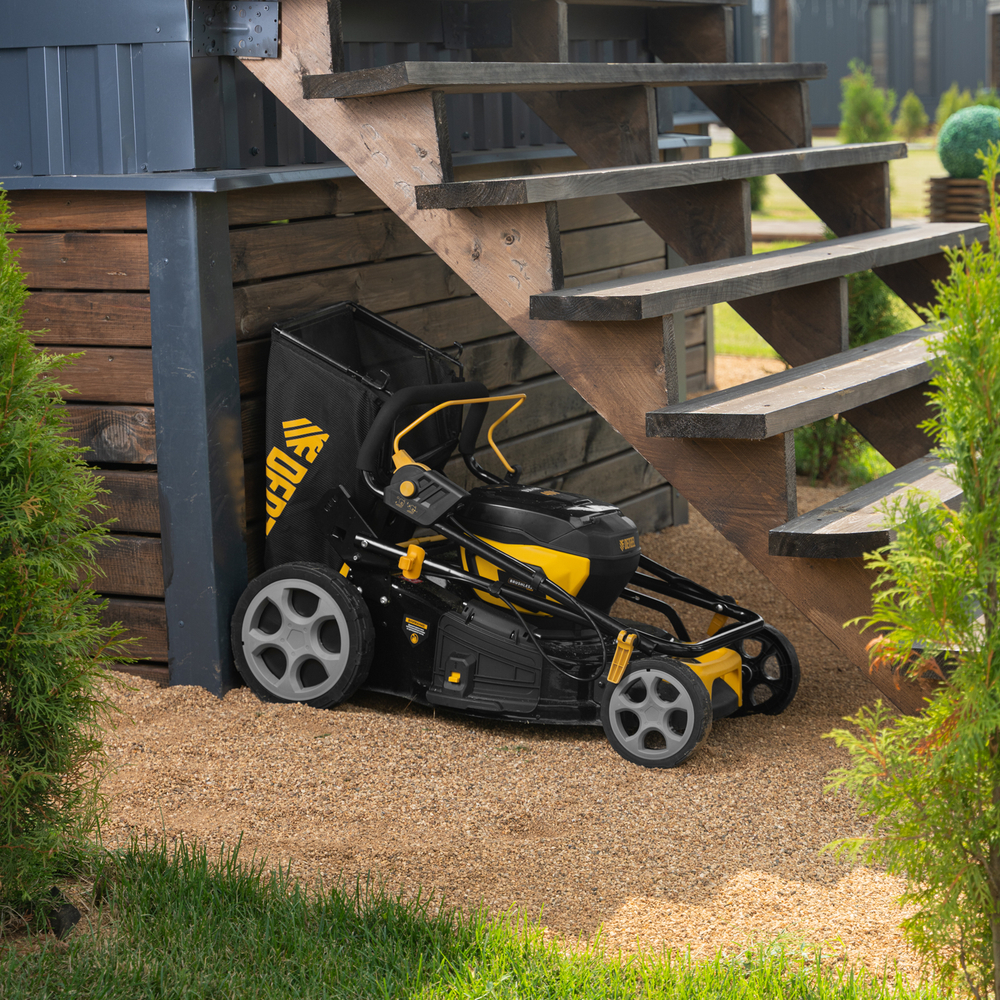 Газонокосилка аккумуляторная бесщет. DLM-460, 460 мм, травосб. 65 л., Li-Ion, 40 В // Denzel