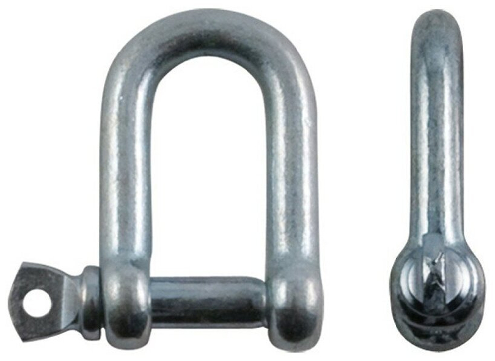 СКОБА ТАКЕЛАЖНАЯ СТРОЙБАТ 8ММ (БЕЛЫЙ ЦИНК 2 ШТ)