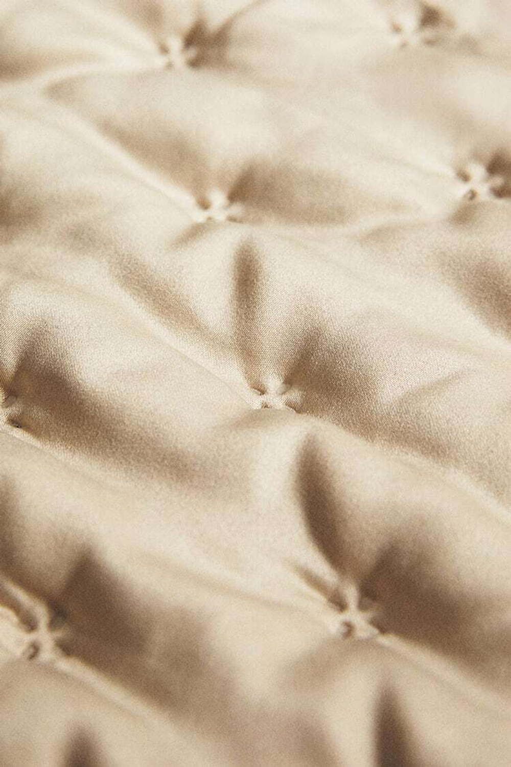 ZARA HOME ПРОСТОЕ АТЛАСНОЕ ОДЕЯЛО, КАВА