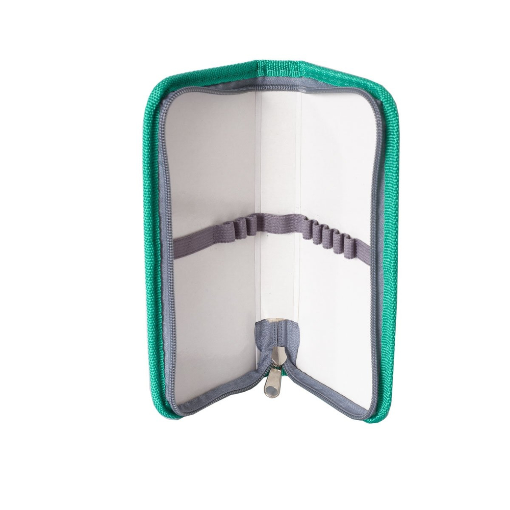 Пенал 1 отделение Alingar, лам.картон, молния, 130 х 200 мм "Живопись" (краски красные, фиолетовые, желтые)