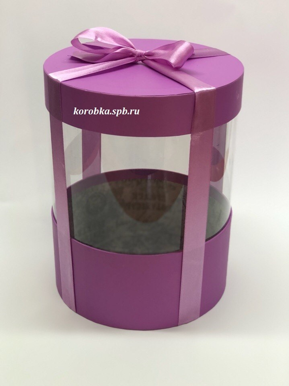 Коробка аквариум 16 см Цвет : Лиловый .