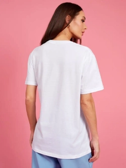 Модная футболка с принтом бохо орнаментом рисунок ikat икат