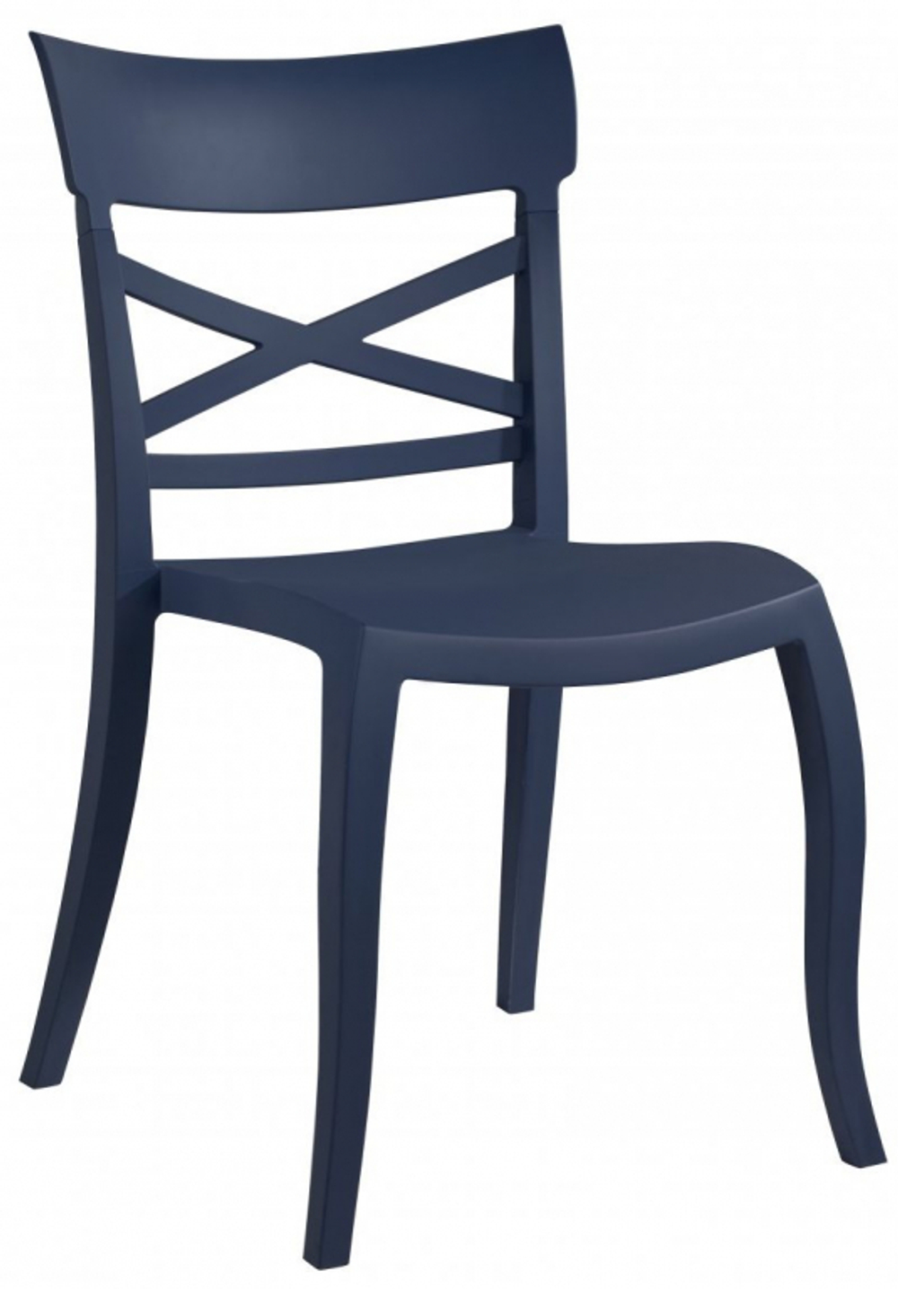 Стул пластиковый Papatya XSera-S, темно-синий
