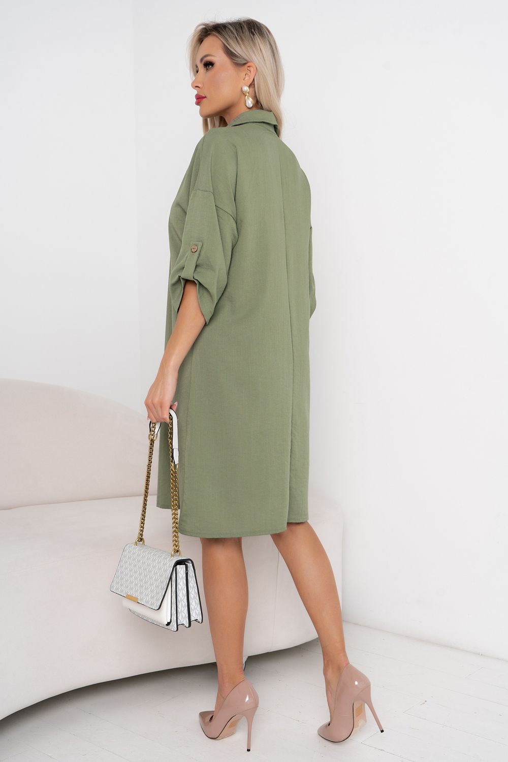 Платье Линда (хаки) Р11-1180 Nikol (Акция)