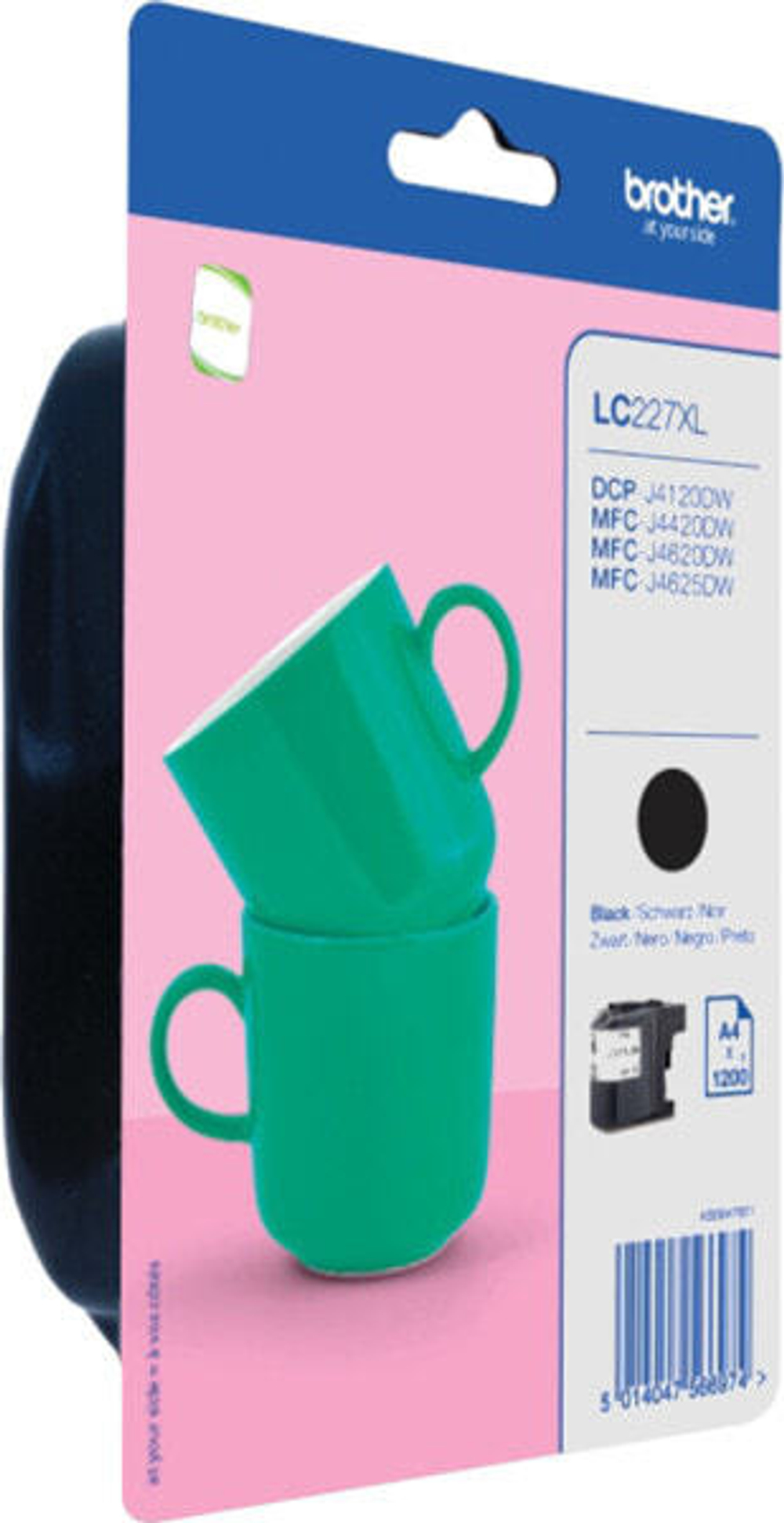 Картридж струйный черный 1 шт Brother LC-227XLBKBP