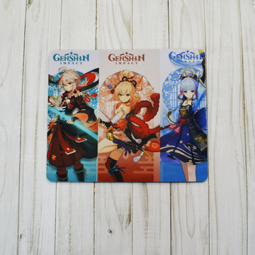 Коврик для мыши "Genshin Impact / Геншин - Кадзуха, Ёимия и Аяка"