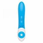 Голубой вибратор The Kissing Rabbit